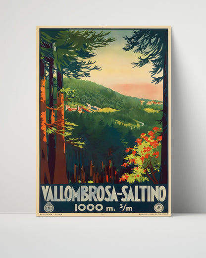 Classic Travel Unframed Poster -  Vallombrosa Saltino - Italy