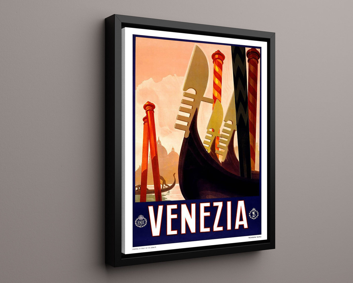 Classic Travel Poster - Venice - Gondola