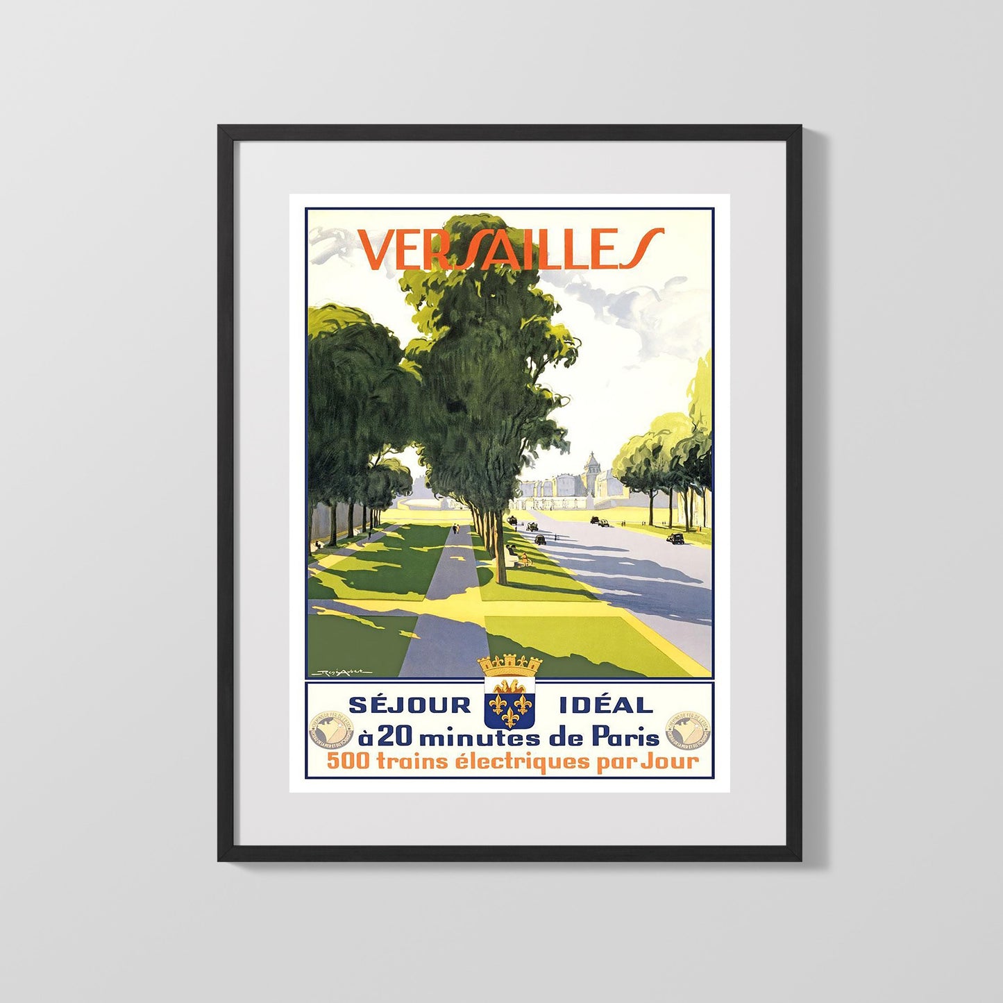 Classic Travel Poster - Versailles - France