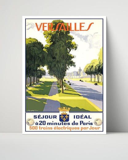 Classic Travel Unframed Poster -  Versailles - France