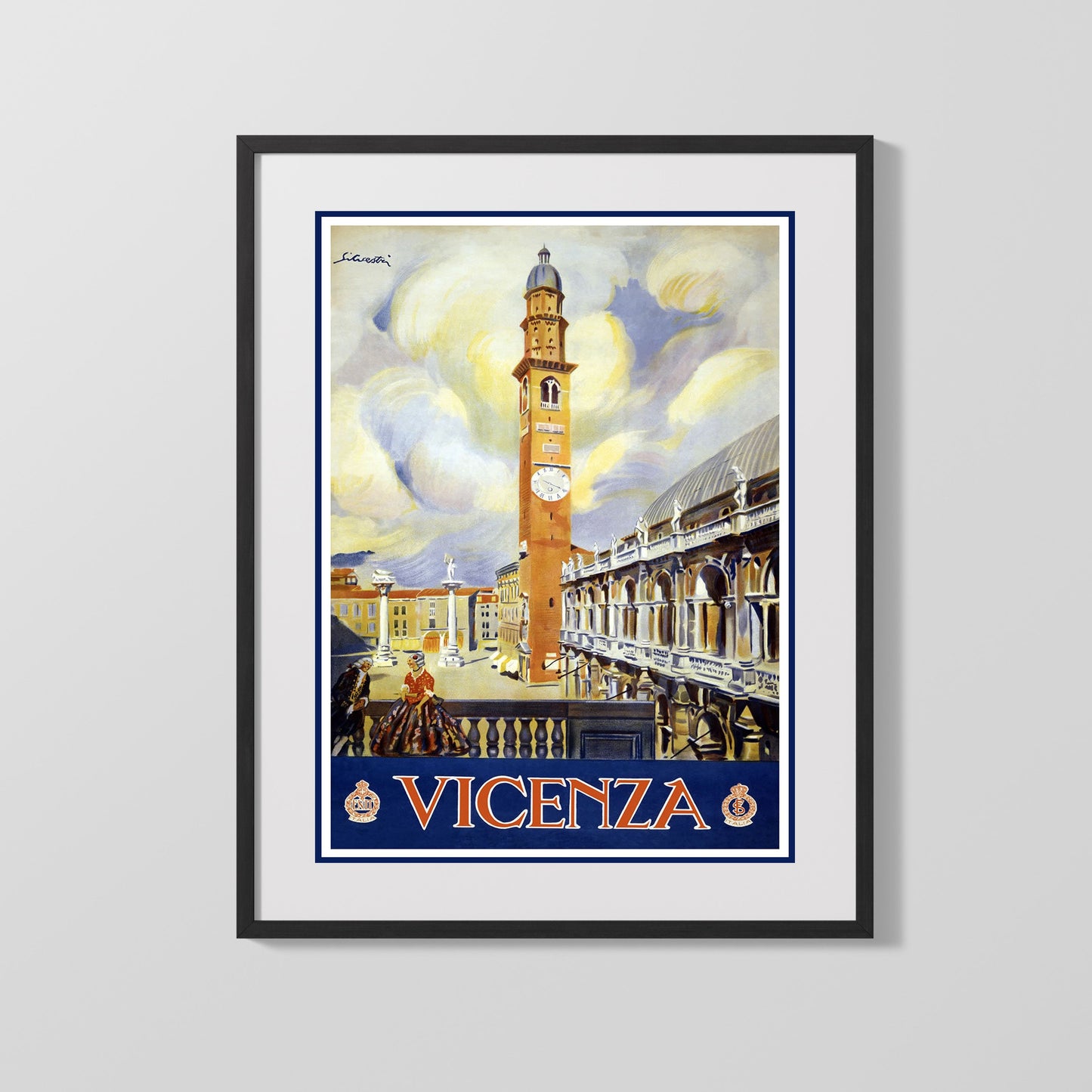 Classic Travel Poster - Vicenza - Italy