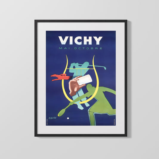 Classic Travel Poster - Vichy - Mai Octobre