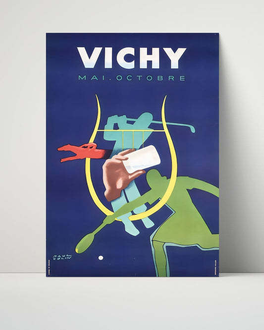 Classic Travel Unframed Poster -  Vichy - Mai Octobre