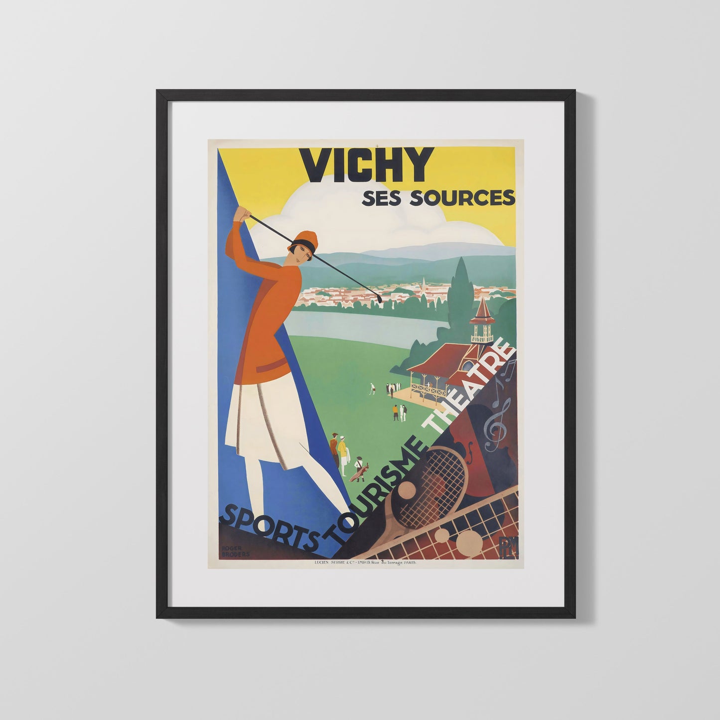 Classic Travel Poster - Vichy - Ses Sources