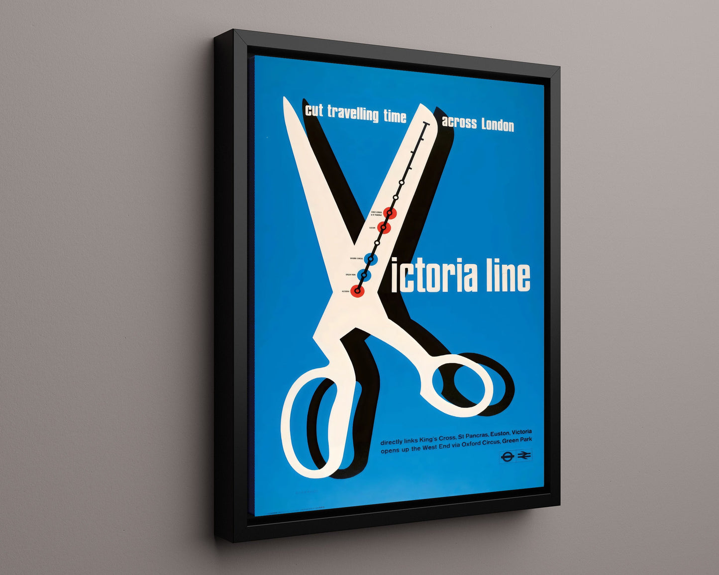 Classic Travel Poster - Victoria Line - London Underground