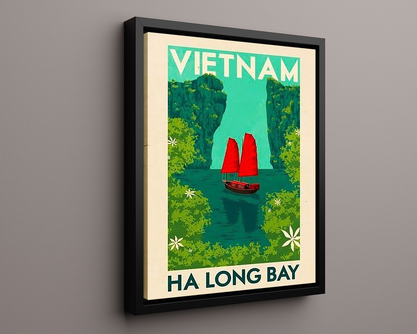 Classic Travel Poster - Vietnam - Ha Long Bay