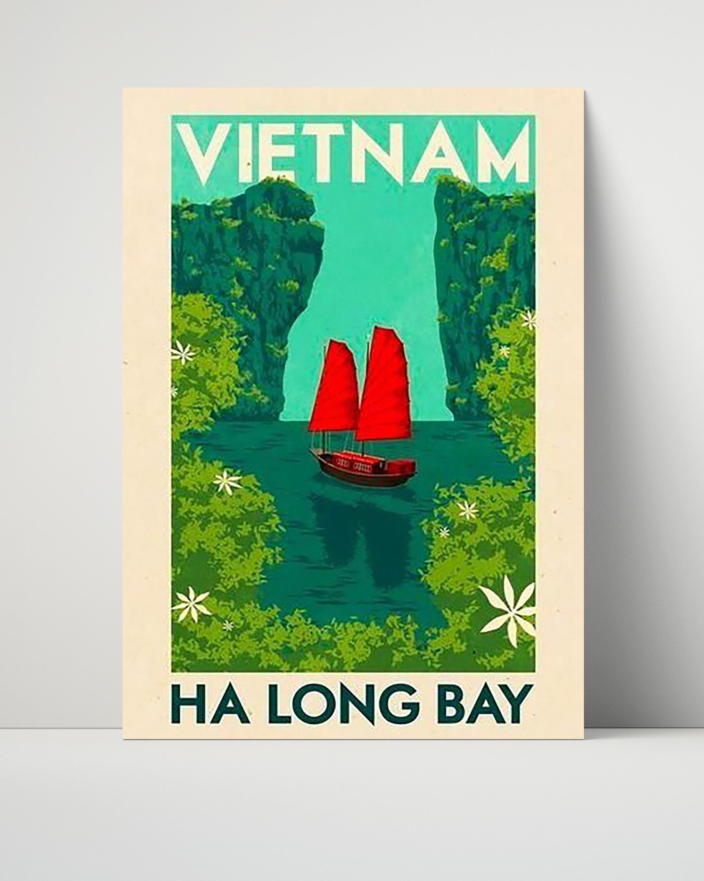 Classic Travel Poster - Vietnam - Ha Long Bay