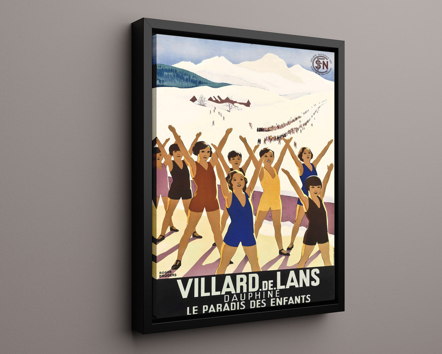 Classic Travel Poster - Villard-de-Lans - Ski Paradise