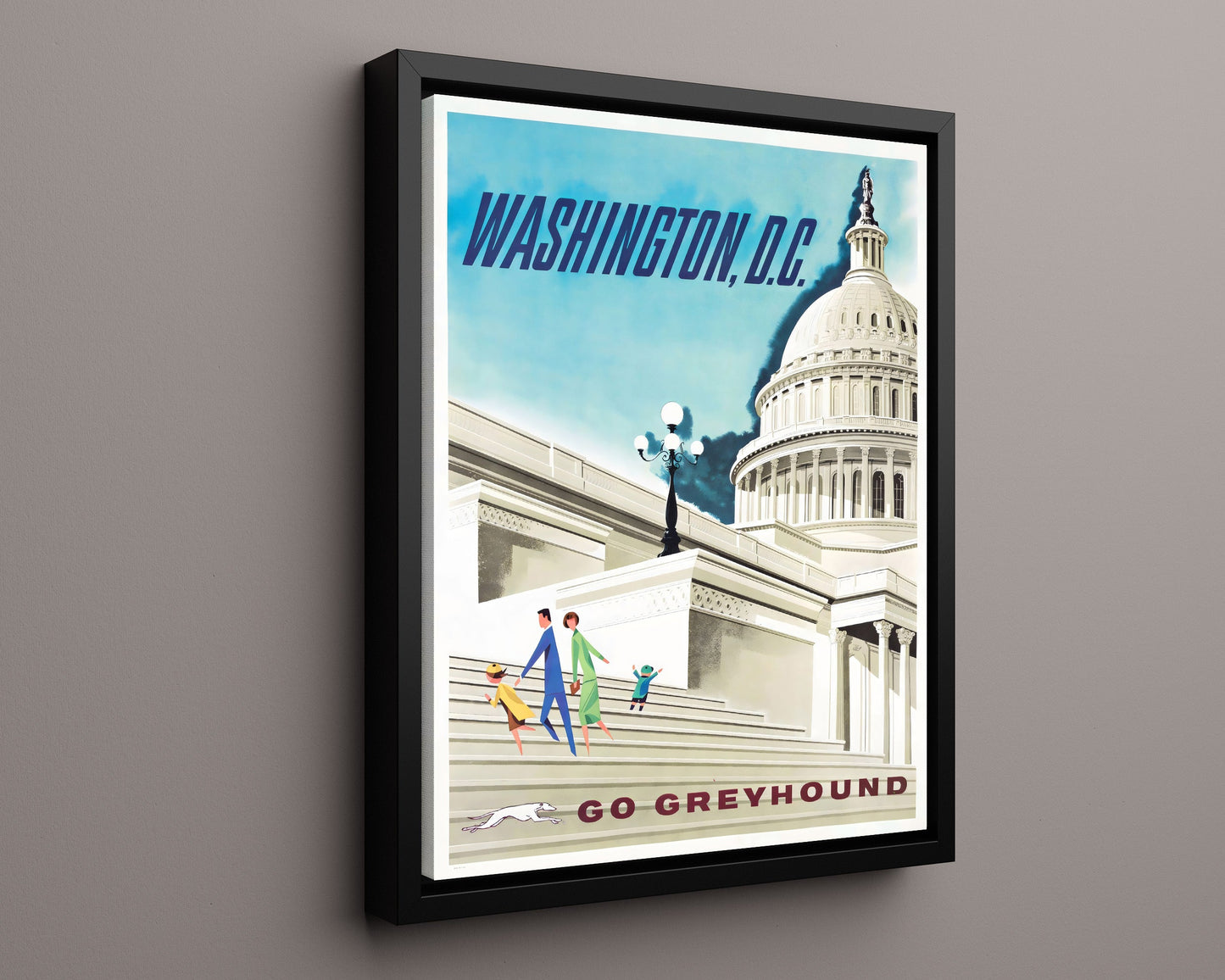 Classic Travel Poster - Washington DC - Capitol