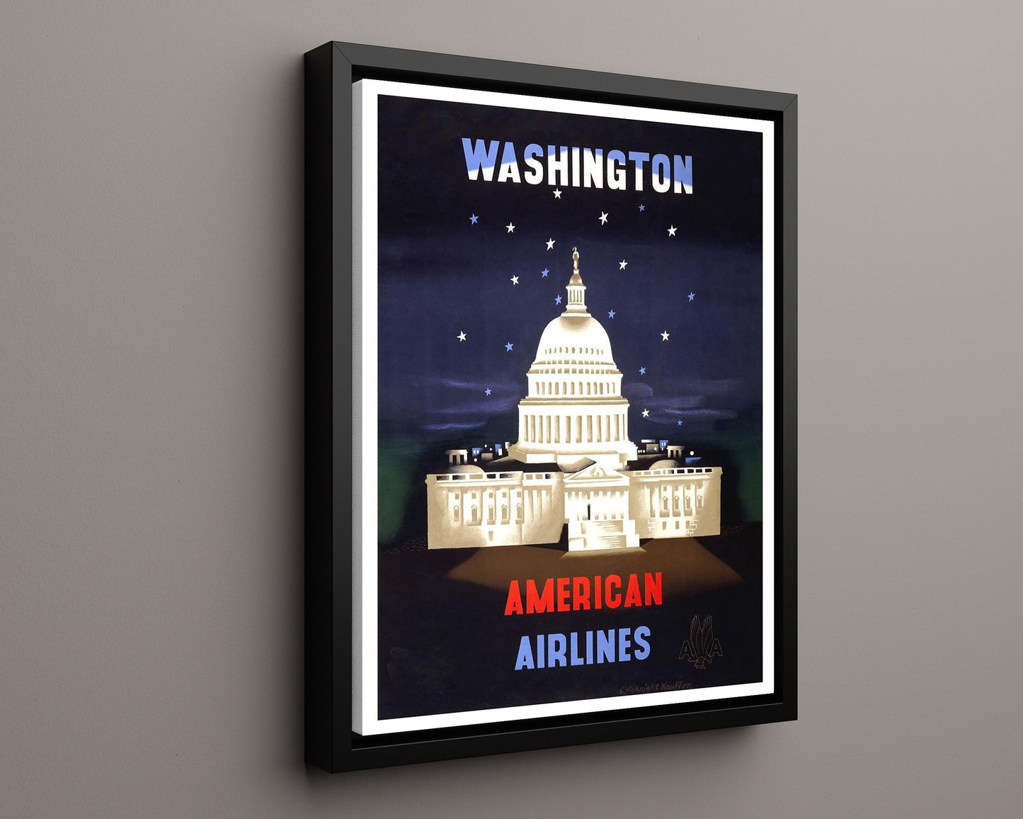 Classic Travel Poster - Washington D.C. - Greyhound Travel