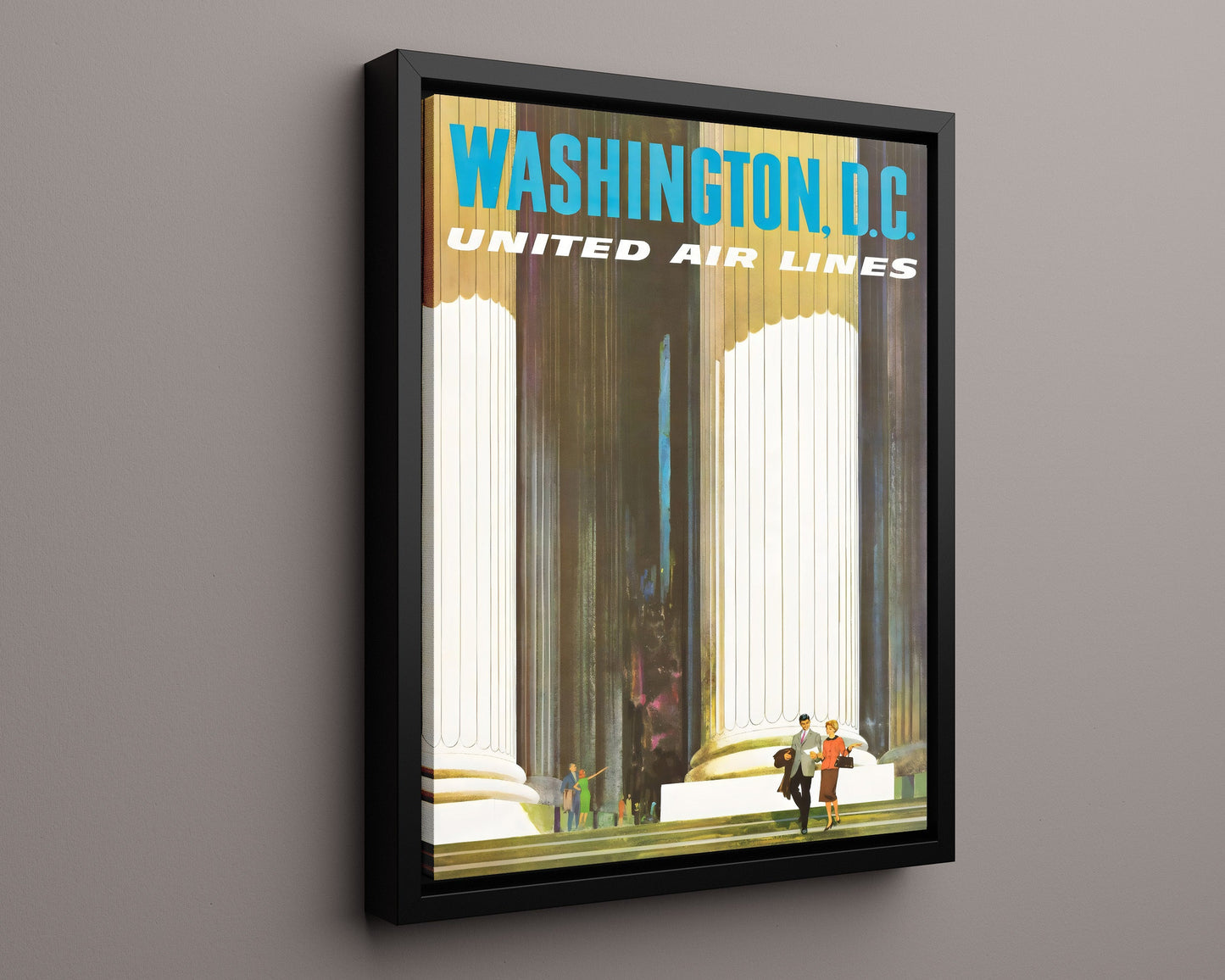Classic Travel Poster - Washington DC - United Airlines