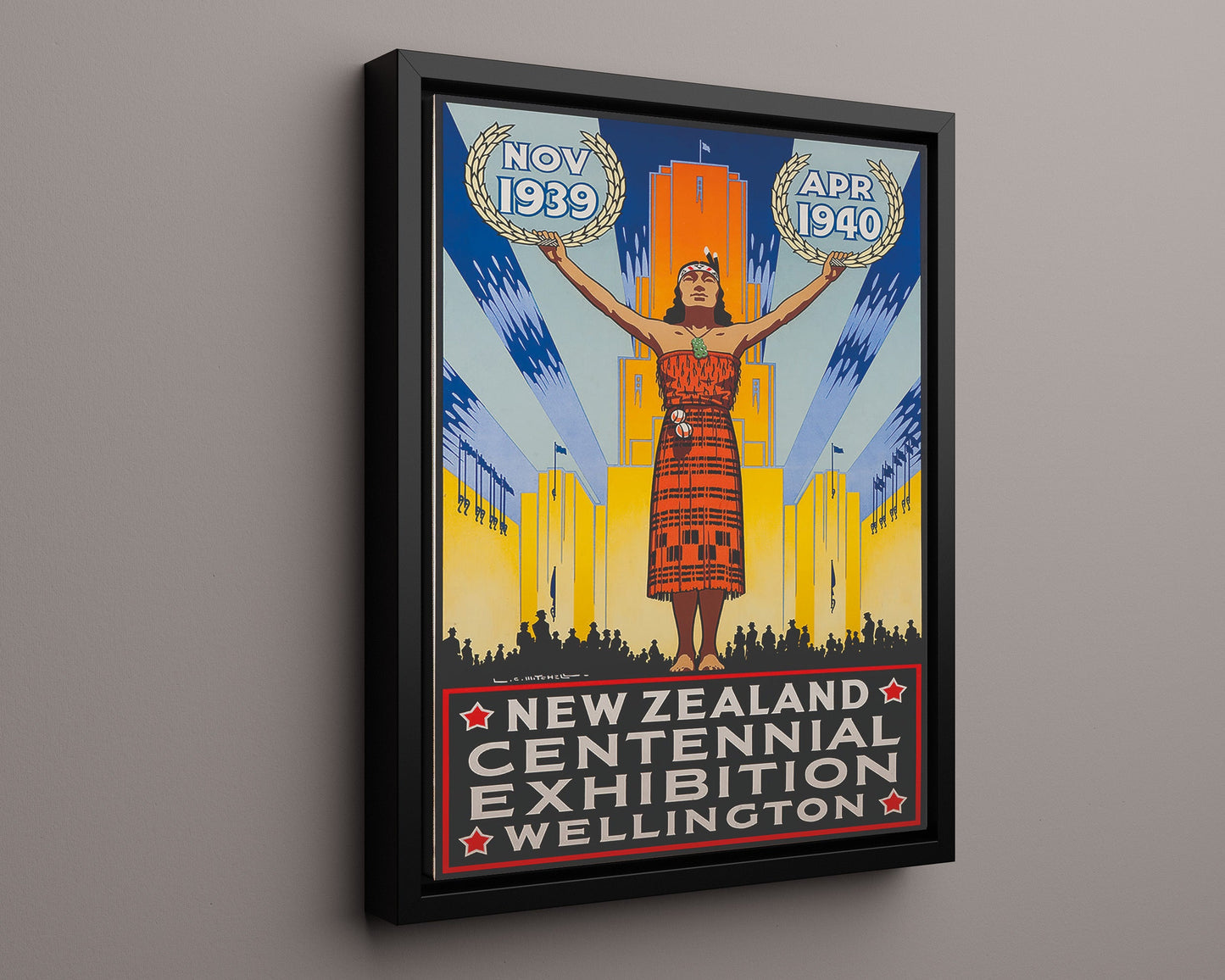 Classic Travel Poster - Wellington - Centennial Exhibition 1939-1940