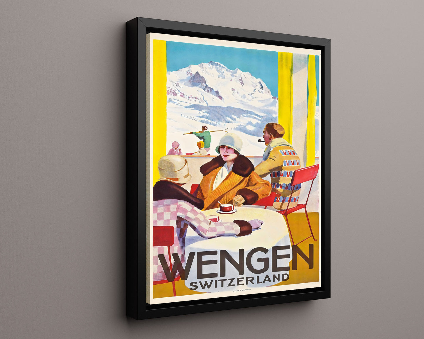 Classic Travel Poster - Wengen - Switzerland