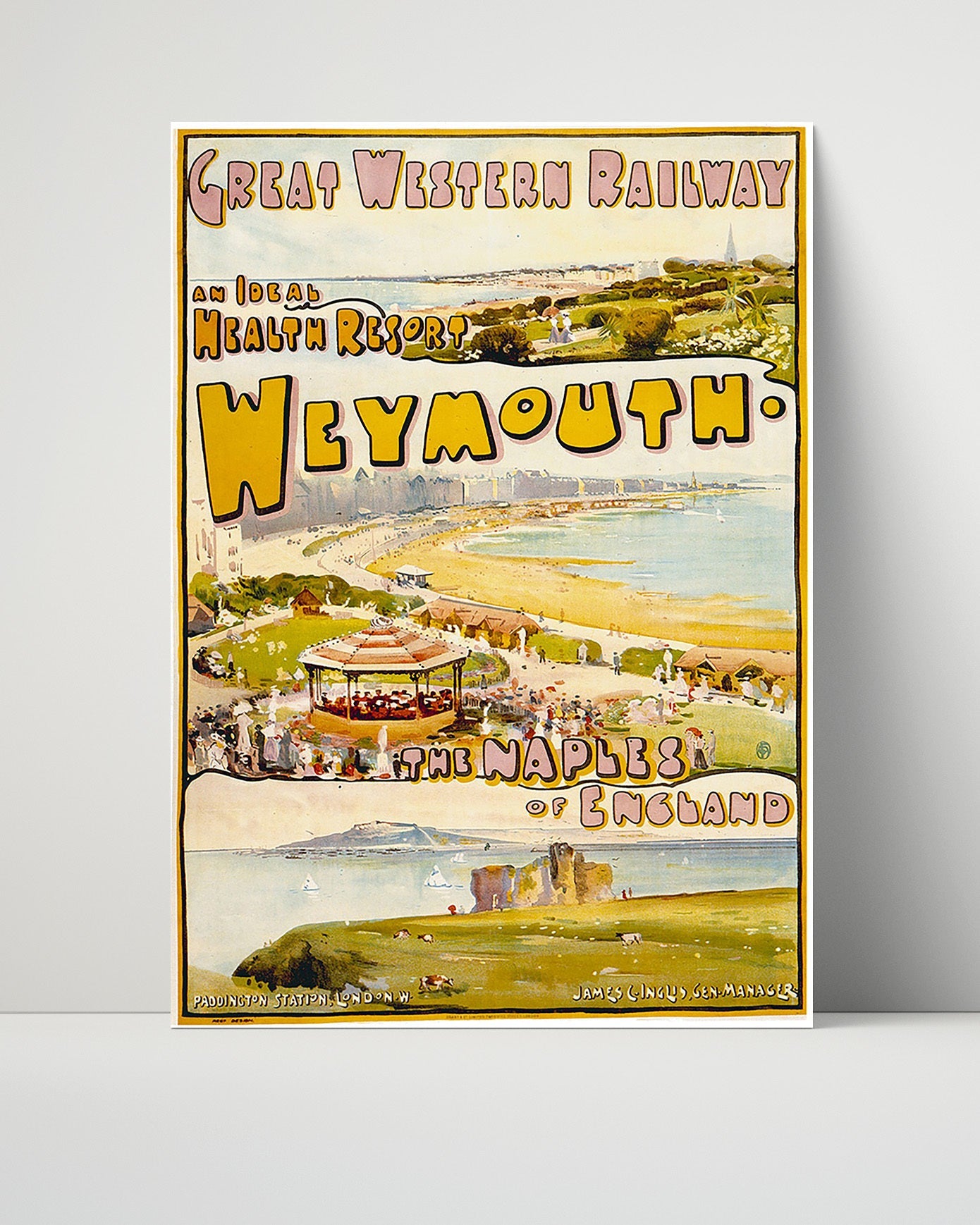 Classic Travel Poster - Weymouth - Health Resort