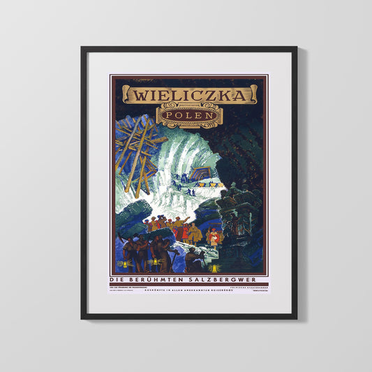 Classic Travel Poster - Wieliczka - Salt Mines
