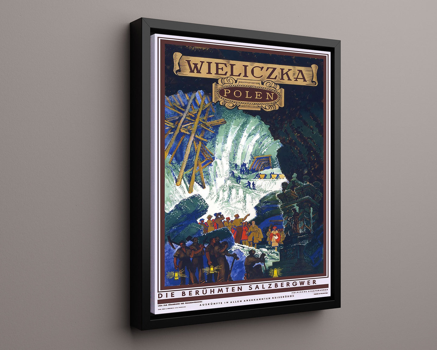 Classic Travel Poster - Wieliczka - Salt Mines