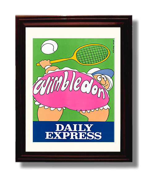 Wimbledon Daily Express travel poster wall art 8x10 Canvas