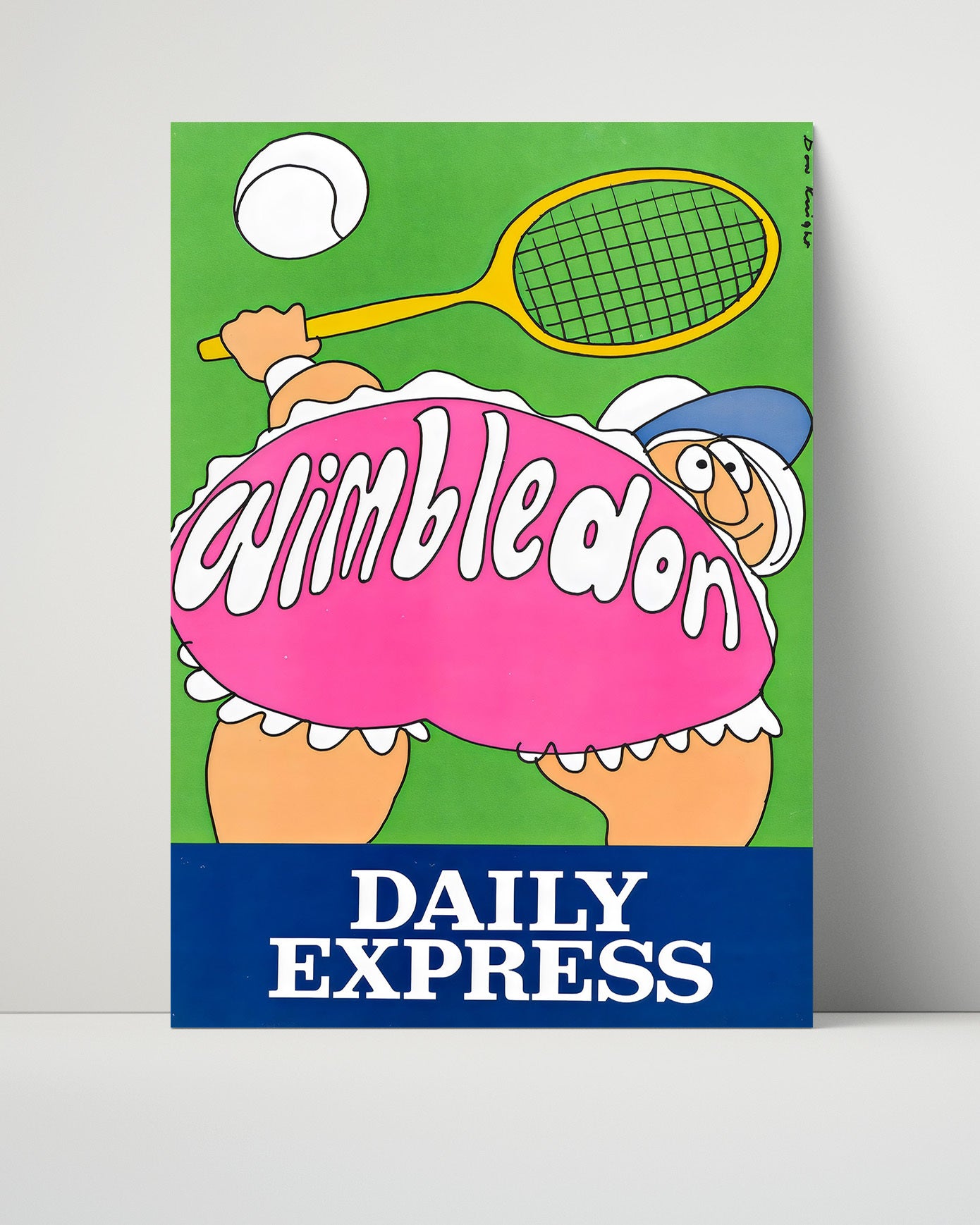 Wimbledon DailyExpress Vintage Travel Print 16x20 Unframed Print travel wall art print