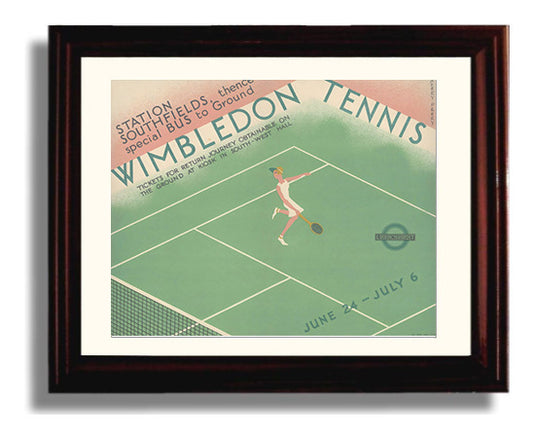 Wimbledon travel poster wall art 8x10 Canvas