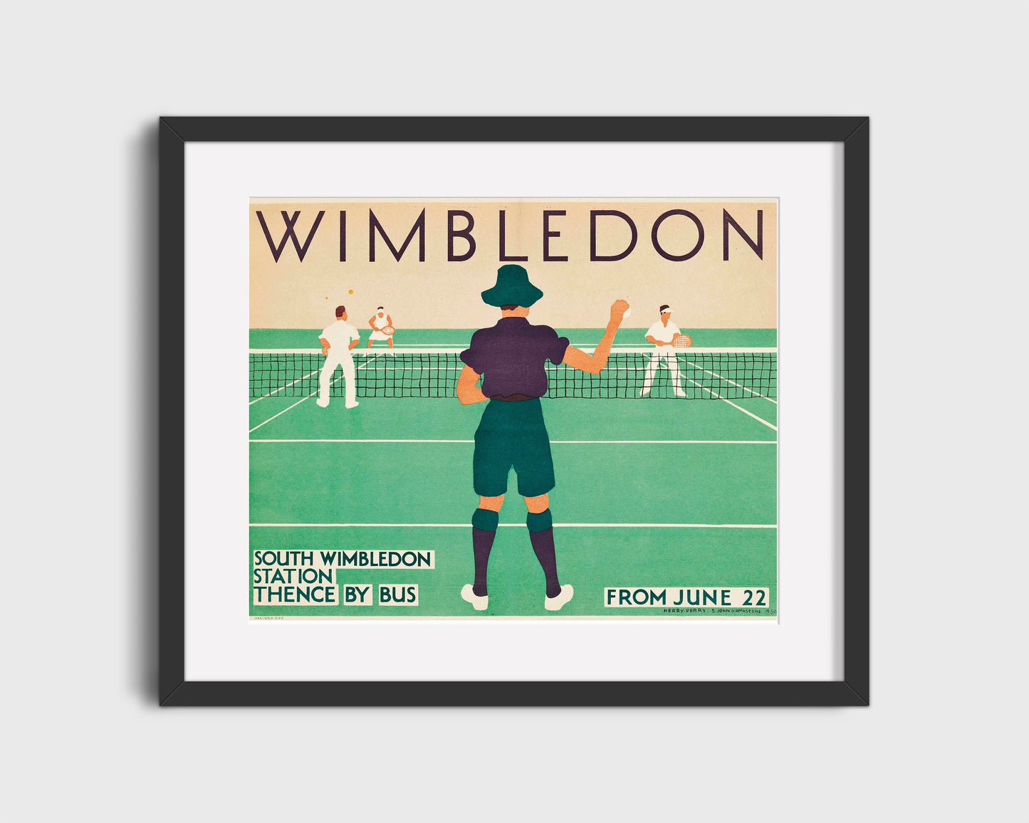 Classic Travel Poster - Wimbledon - DailyExpress