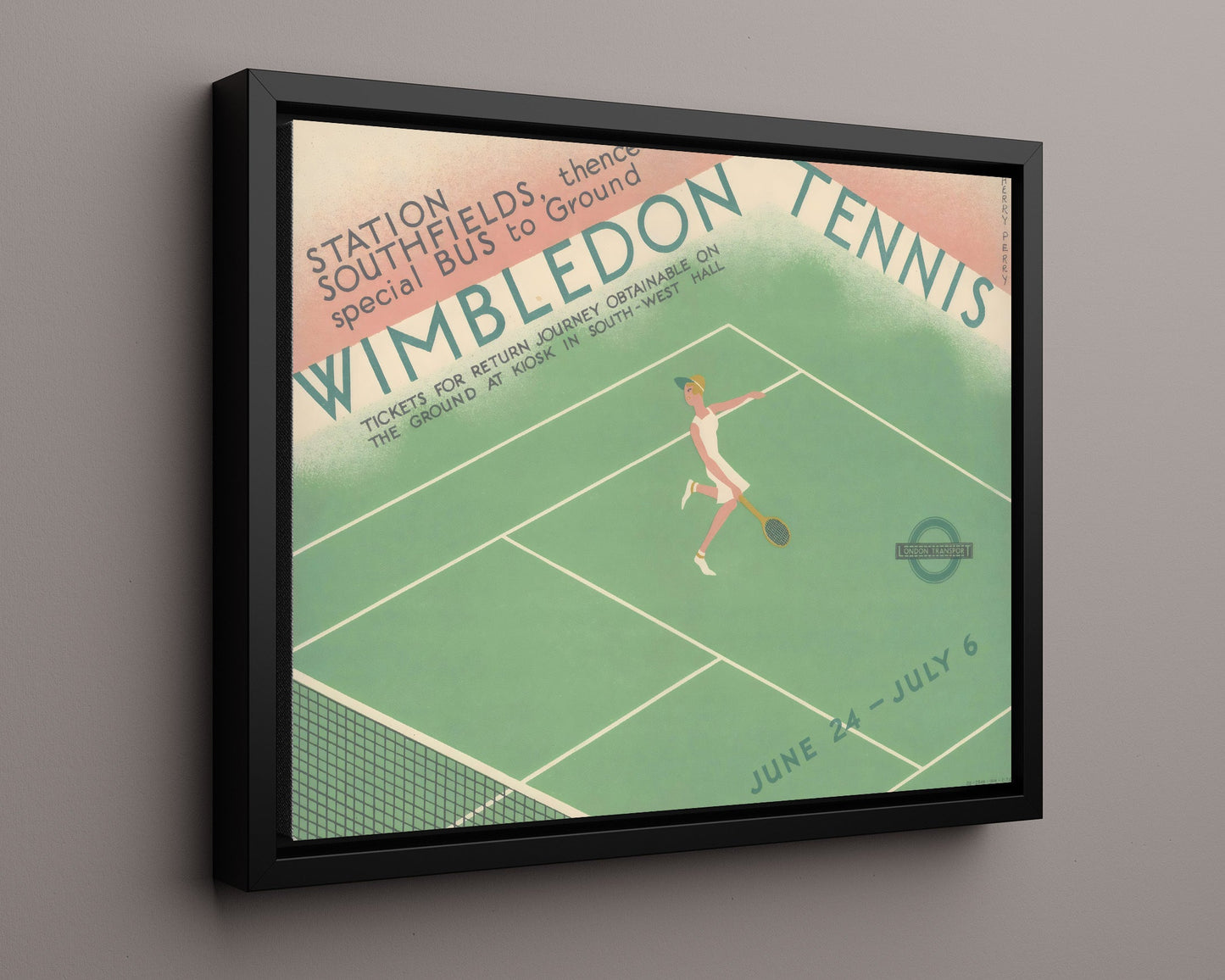Classic Travel Poster - Wimbledon - Tennis