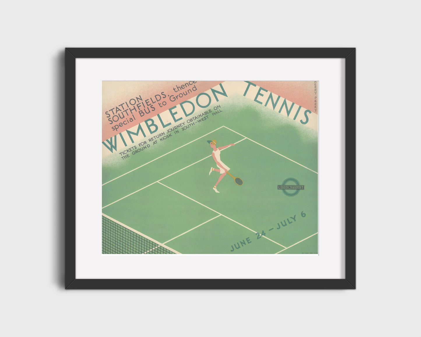 Classic Travel Poster - Wimbledon - Tennis