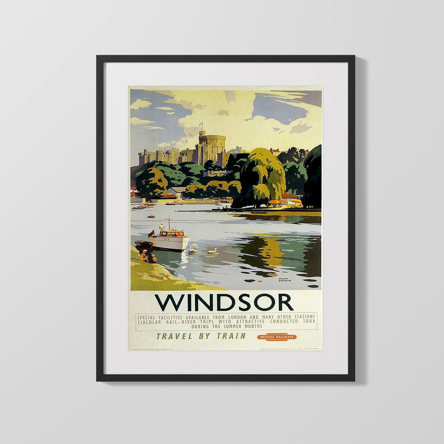 Classic Travel Poster - Windsor - Travel By Train