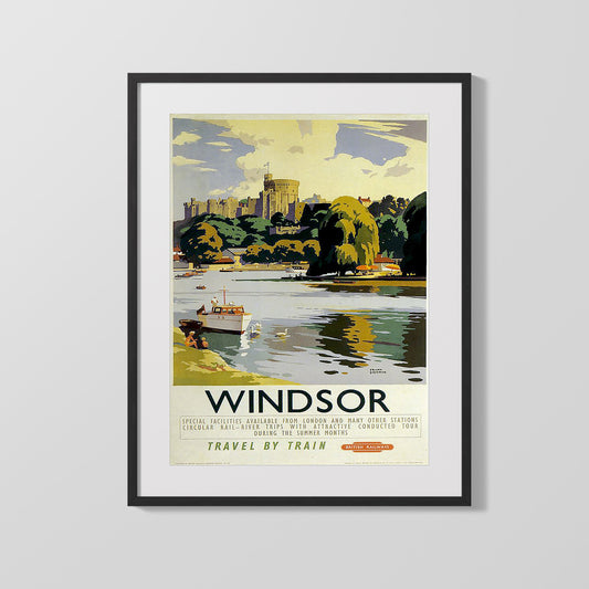 Classic Travel Poster - Windsor - Travel By Train