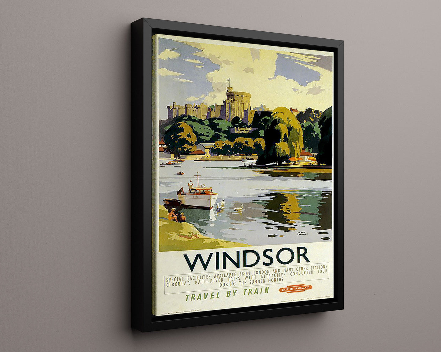 Classic Travel Poster - Windsor - Travel By Train