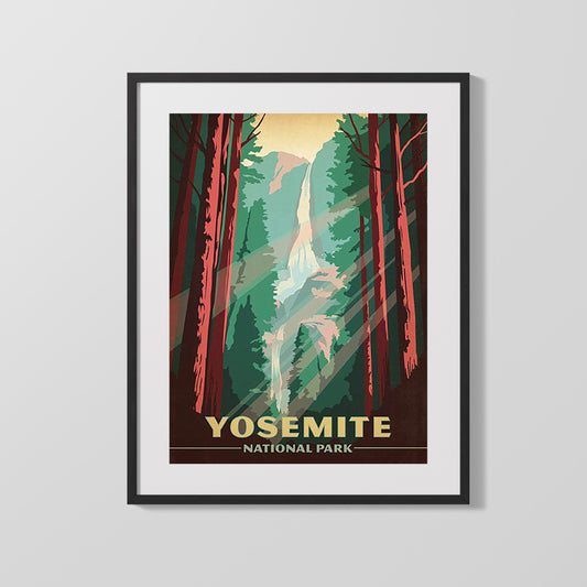 Classic Travel Poster - Yosemite - National Park