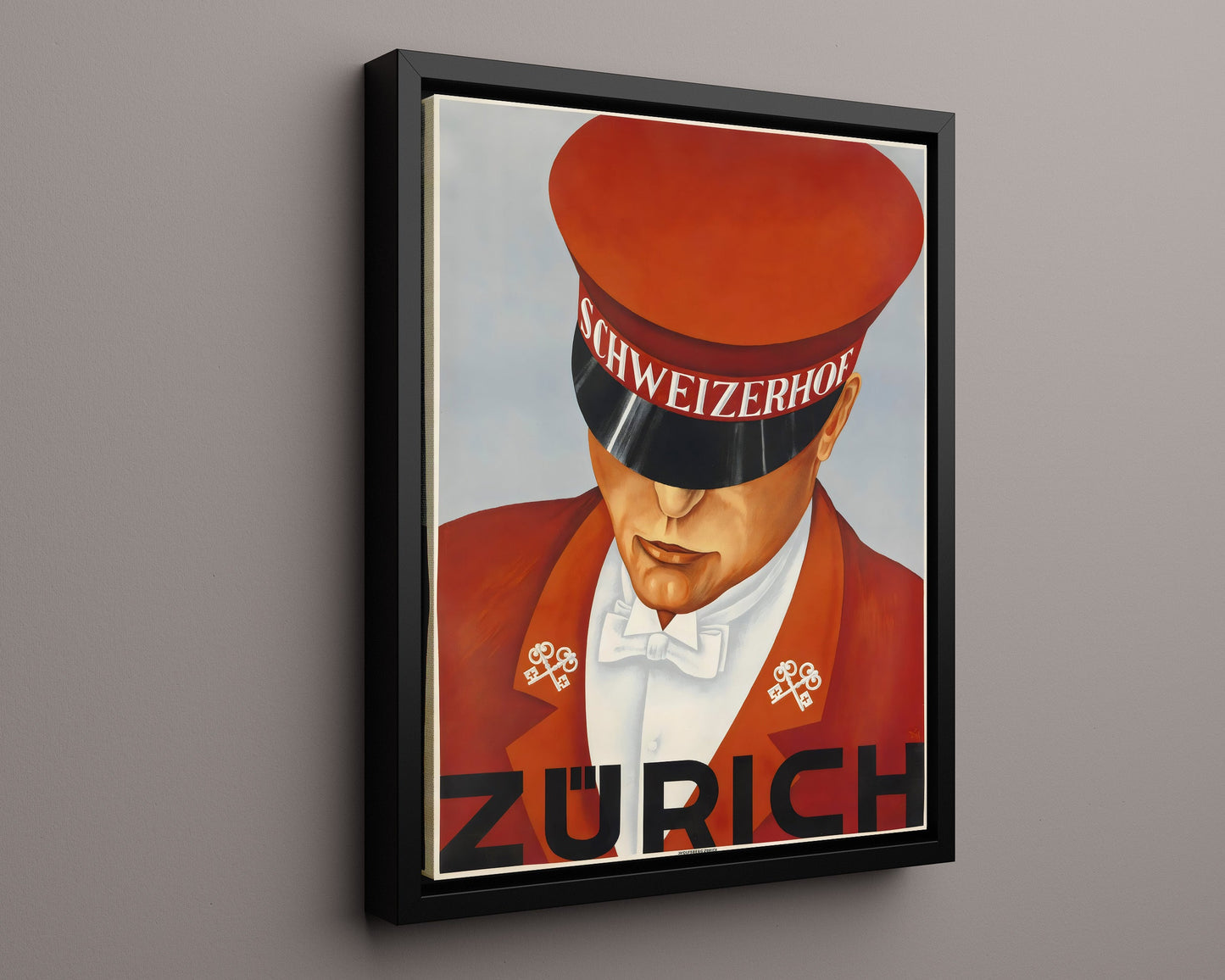 Classic Travel Poster - Zurich - Schweizerhof