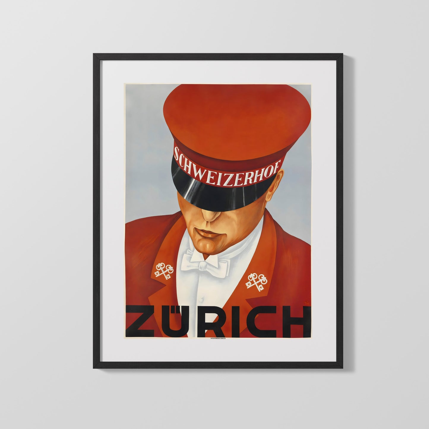 Classic Travel Poster - Zurich - Schweizerhof