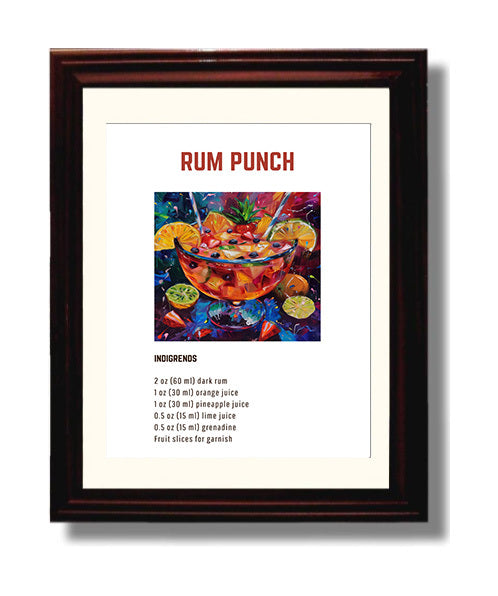 Lemon Margarita 8x10 Beveled Frame cocktail recipe wall art print – Cocktail Recipies decor