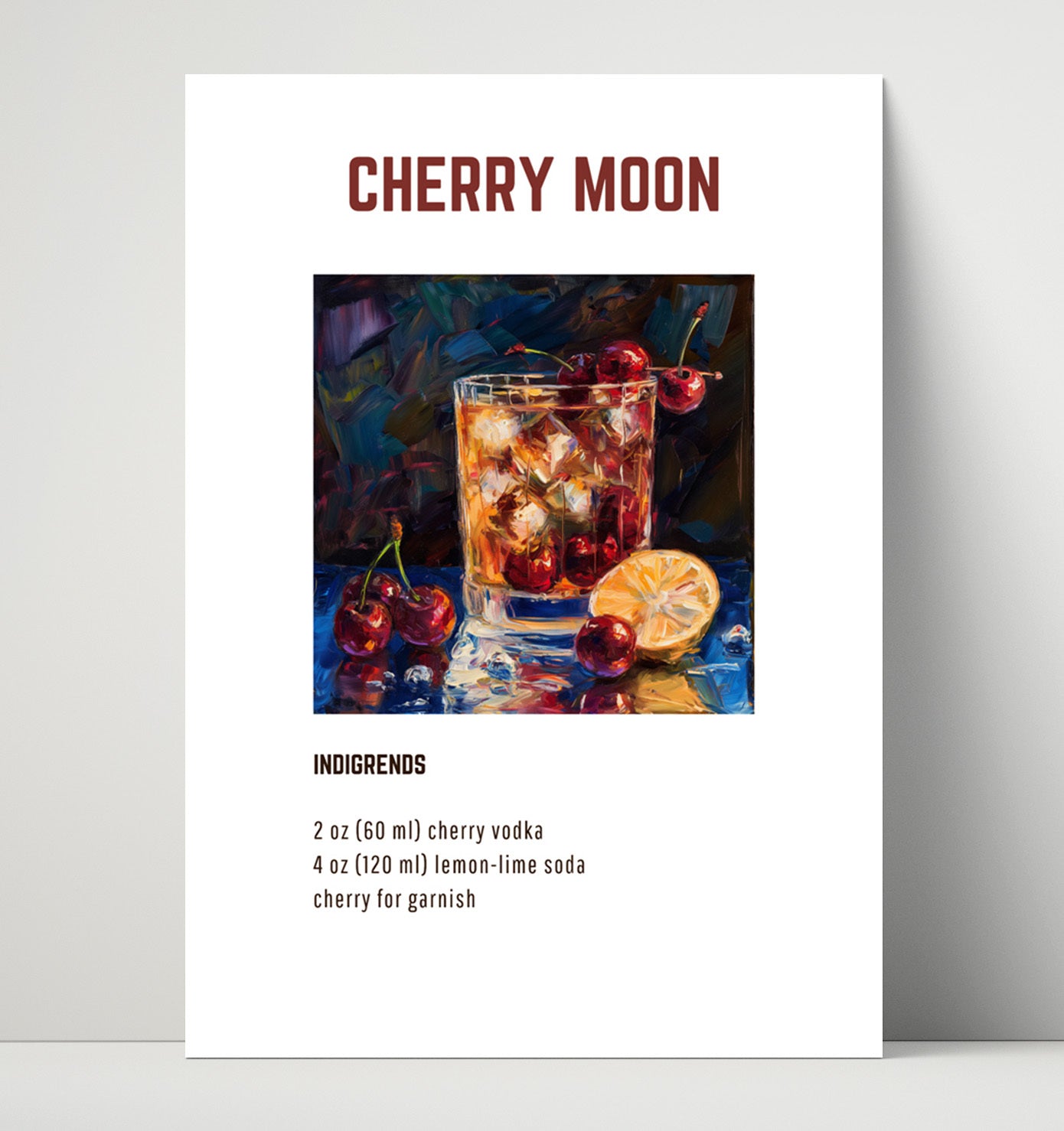 Michelada 16x20 Unframed Print cocktail recipe wall art print – Cocktail Recipies decor