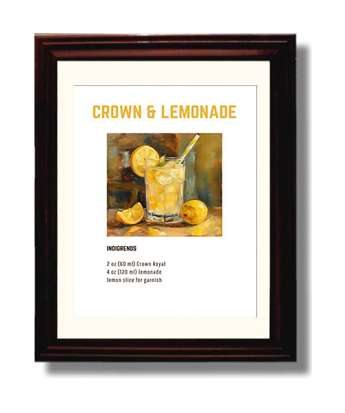 Sangria 8x10 Beveled Frame cocktail recipe wall art print – Cocktail Recipies decor