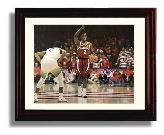 Alabama Basketball Collin Sexton Floor General Command Drive College Basketball Wall Art 8x10 Beveled Frame college basketball wall art print