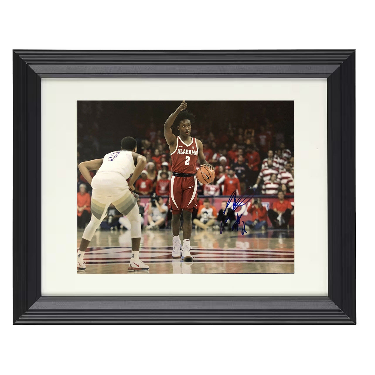 Alabama – Collin Sexton Floor General Command Drive – 8x10 black beveled framed college basketball wall art