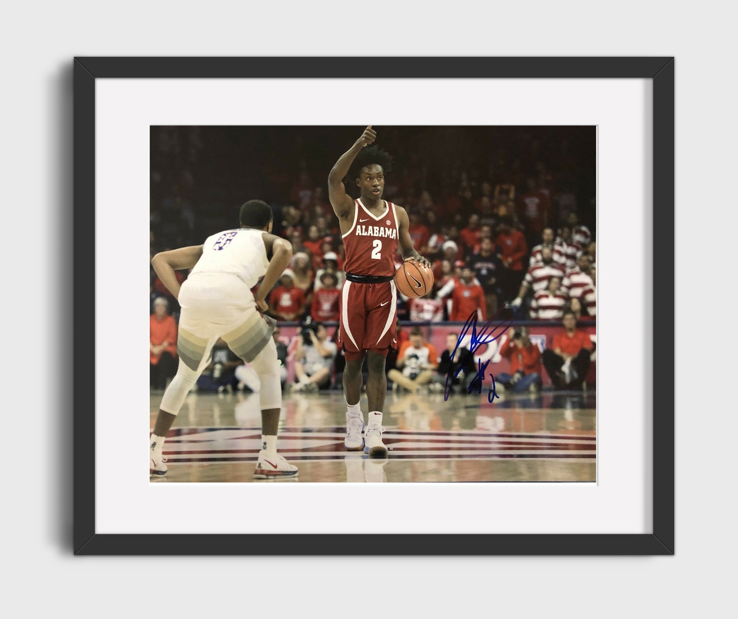 Alabama Basketball Collin Sexton Floor General Command Drive College Basketball Wall Art 16x20 Gallery Frame college basketball wall art print