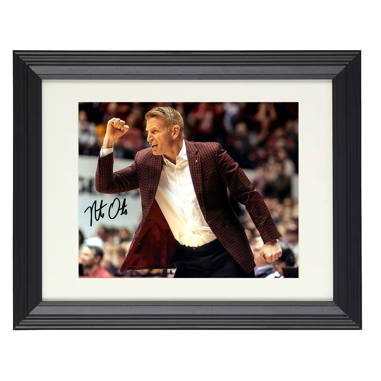 Alabama – Nate Oats Fist Pump – 8x10 black beveled framed college basketball wall art