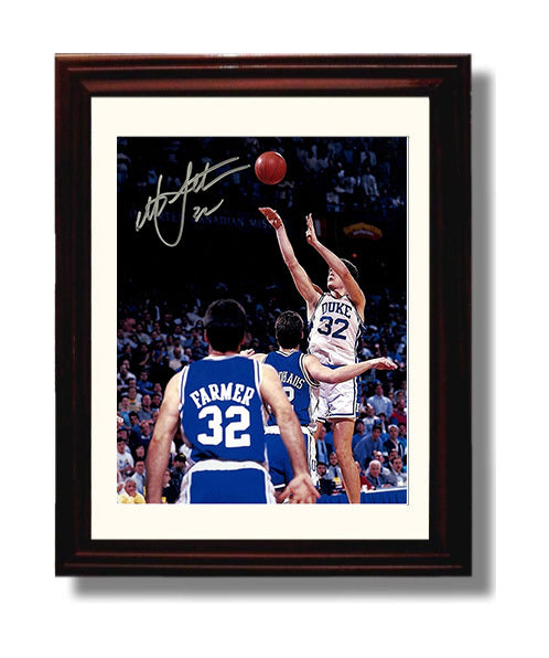 Duke Basketball Christian Laettner The Shot Buzzer Beater College Basketball Wall Art 8x10 Beveled Frame college basketball wall art print