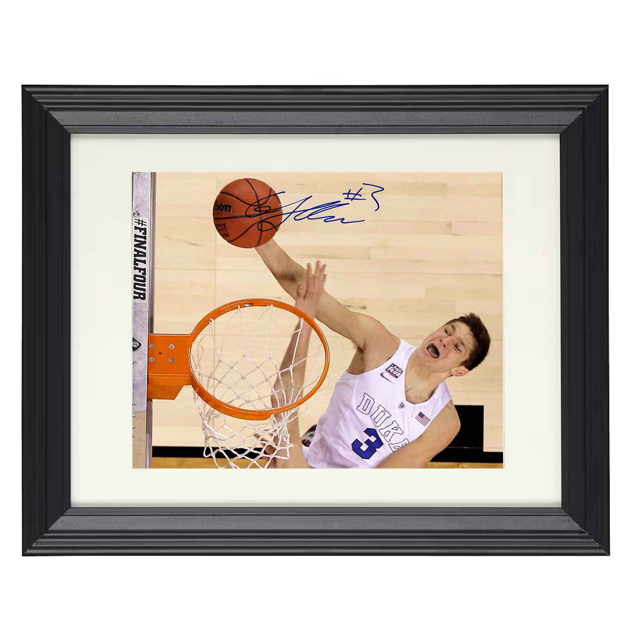 Duke – Grayson Allen Fast Break Flight – 8x10 black beveled framed college basketball wall art