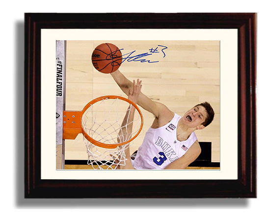 Duke Basketball Grayson Allen Fast Break Flight College Basketball Wall Art 8x10 Beveled Frame college basketball wall art print