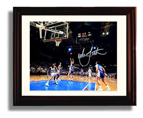 Duke Basketball Laettner Game Winner The Shot College Basketball Wall Art 8x10 Beveled Frame college basketball wall art print