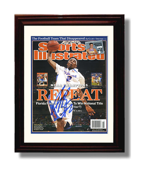 Florida Basketball Corey Brewer Repeat Champions SI Cover College Basketball Wall Art 8x10 Beveled Frame college basketball wall art print