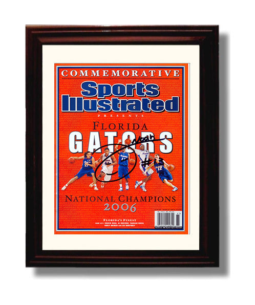 Florida Basketball Joakim Noah Explosive Finish College Basketball Wall Art 8x10 Beveled Frame college basketball wall art print