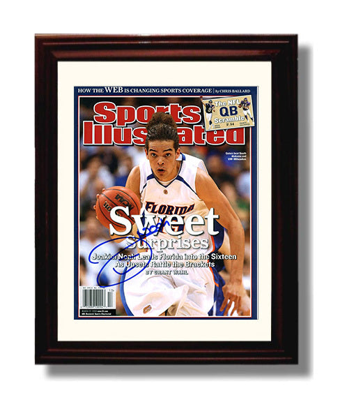 Florida Basketball Joakim Noah Sweet Surprises SI Cover College Basketball Wall Art 8x10 Beveled Frame college basketball wall art print