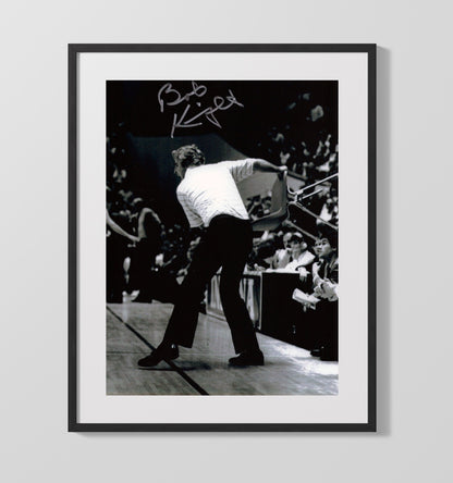 Indiana Basketball Bobby Knight Chair Toss Sideline Fury - College Basketball Framed Print
