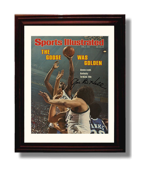 Kentucky Basketball Jack Givens Championship Shot NCAA Title 1978 SI College Basketball Wall Art 8x10 Beveled Frame college basketball wall art print