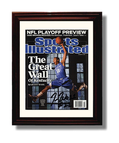 Kentucky Basketball John Wall Great Wall Feature SI 2010 College Basketball Wall Art 8x10 Beveled Frame college basketball wall art print