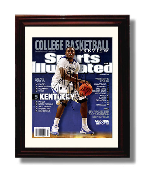 Kentucky Basketball Patrick Patterson Rising Wildcats Preview SI 2009 College Basketball Wall Art 8x10 Beveled Frame college basketball wall art print